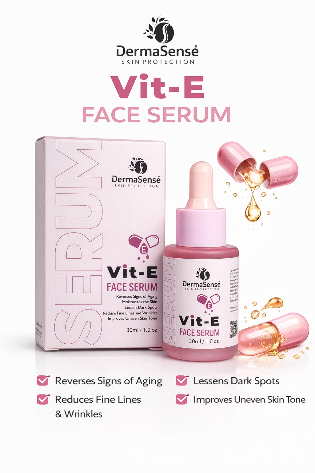 Vitamin E face Serum Dermasense