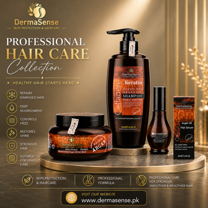 MEGA SAVINGS DEAL| DERMASENSE PROFESSIONAL KERATIN HAIR CARE BUNDLE - 30% OFF