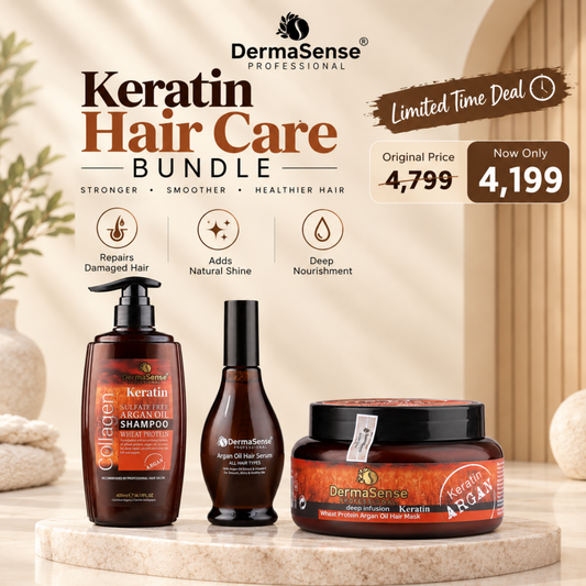 DermaSense Keratin Hair Care Bundle
