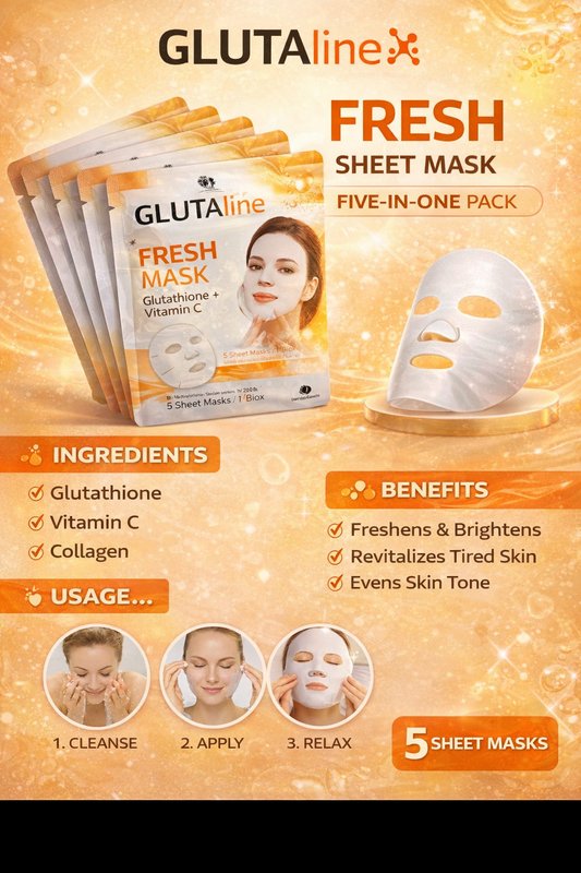 GLUTAline Glowing Fresh Mask – Instant Brightening & Hydrating Sheet Mask