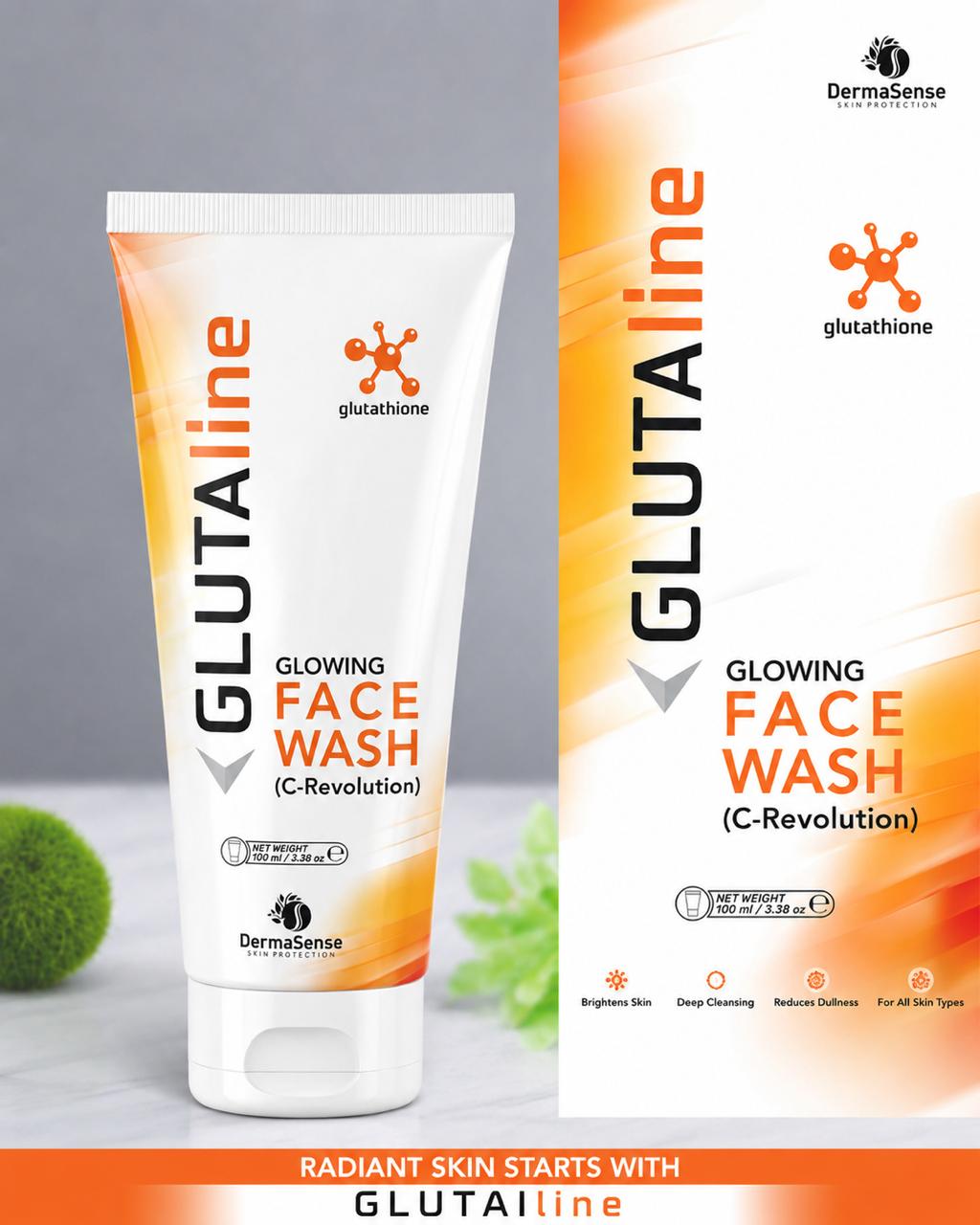 Dermasense Glutaline Face wash
