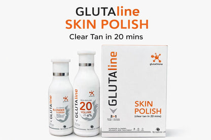 GLUTAline Skin Polish 2 in 1 – Blonder Powder & 20 Volume Cream Developer