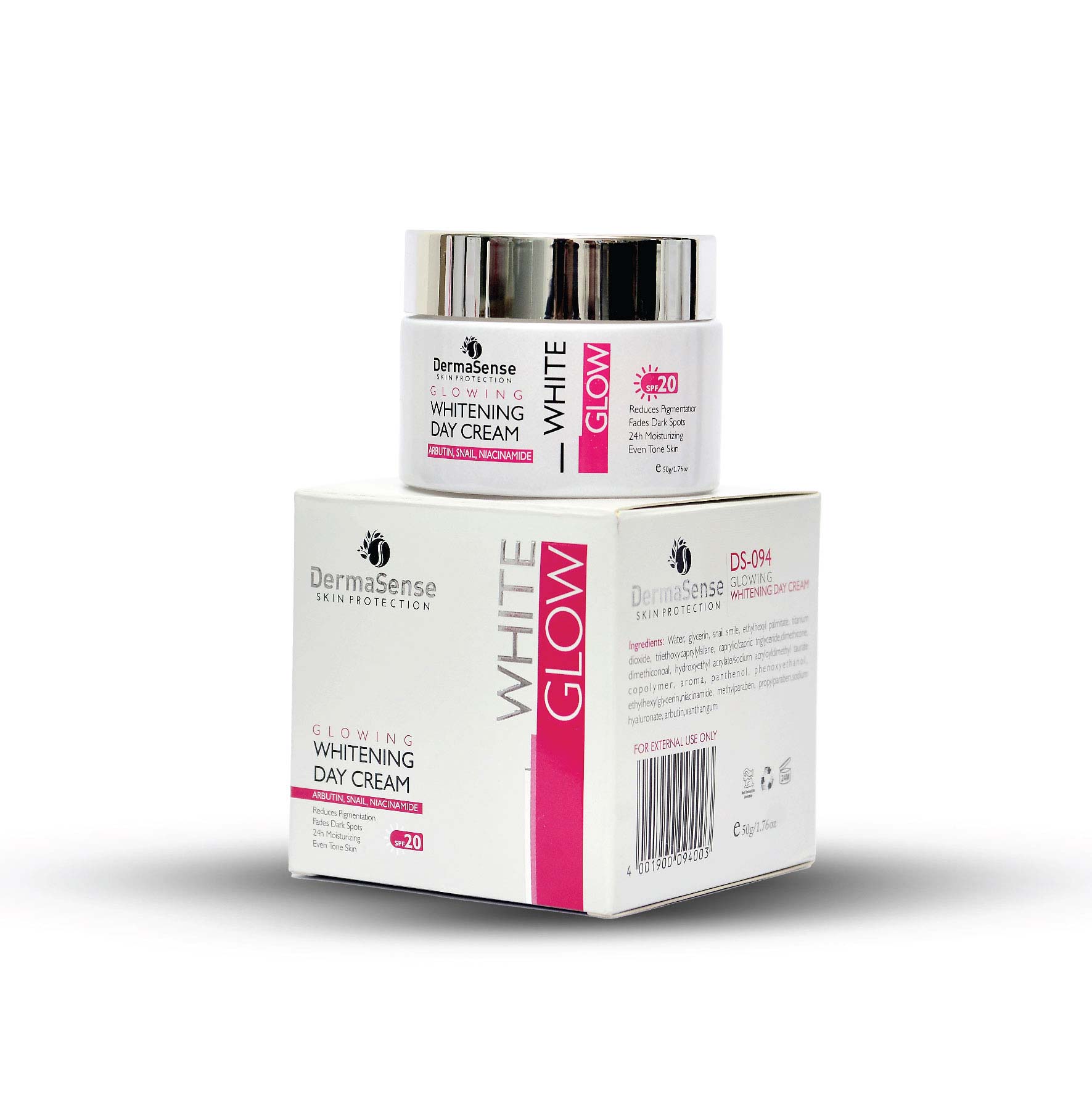 White Glow Whitening Day Cream 50GM DS-094