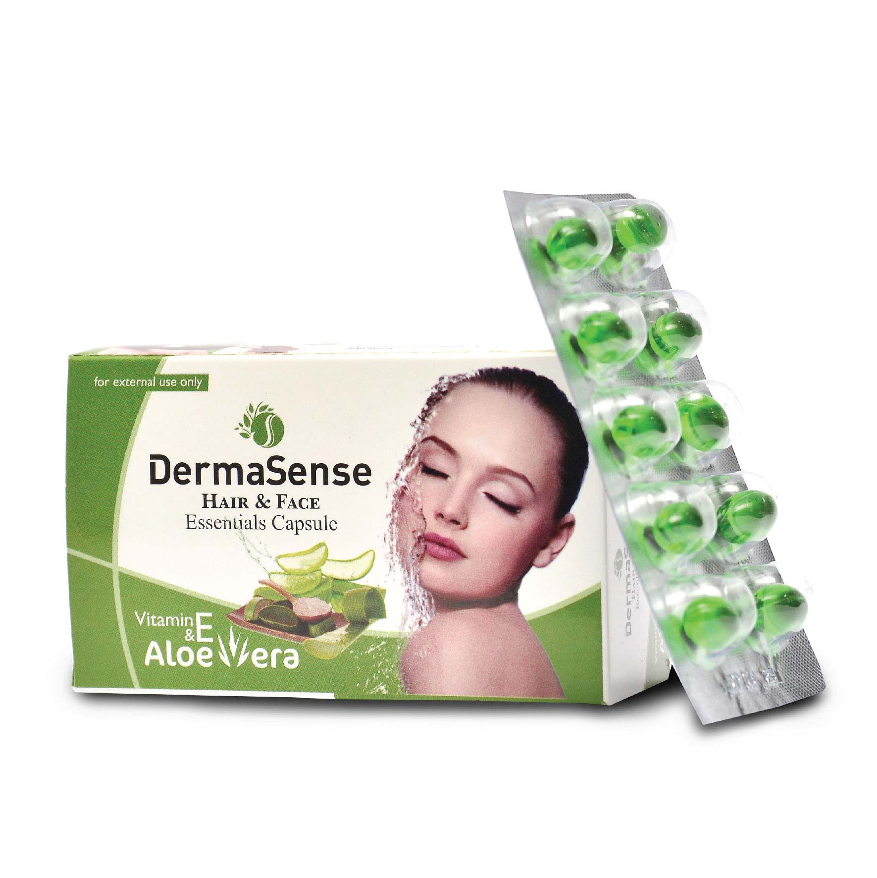 Hair & face Green Capsule 10*4 DS-051